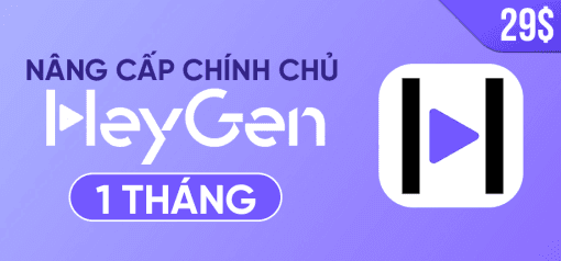 Tài khoản Heygen AI 1 tháng – Tạo video AI chuyên nghiệp